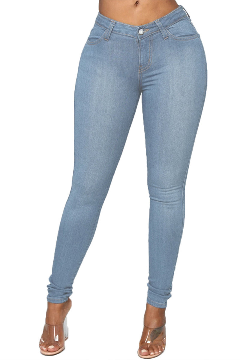 Women's Casual Versatile Slim Fit Jeans
