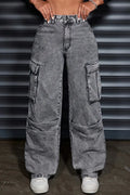 Women's Chic Street Pocket Denim Jeans