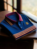 Men's Casual Business Long Sleeve Polo Shirt