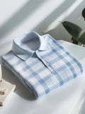 Men's Classic Business Logo Button Short Sleeve Polo Shirt