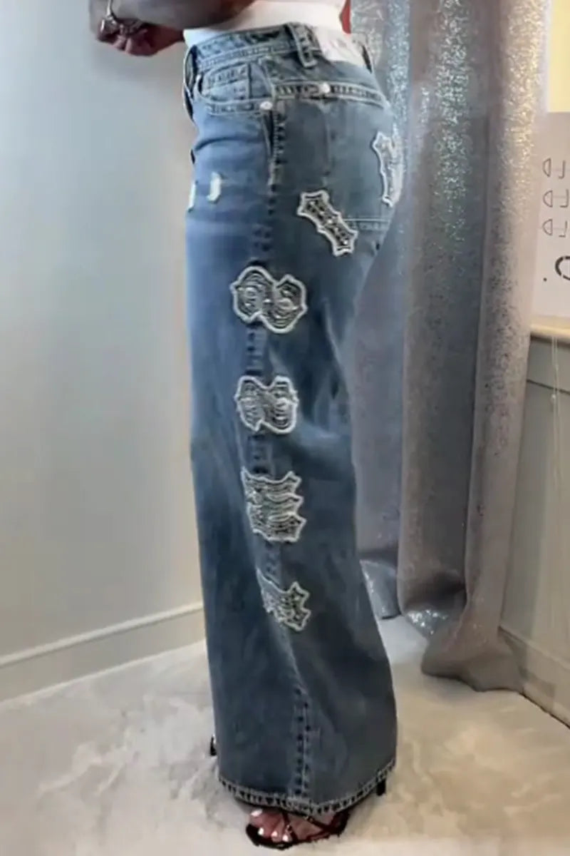 Women's Casual Wide Leg Jeans