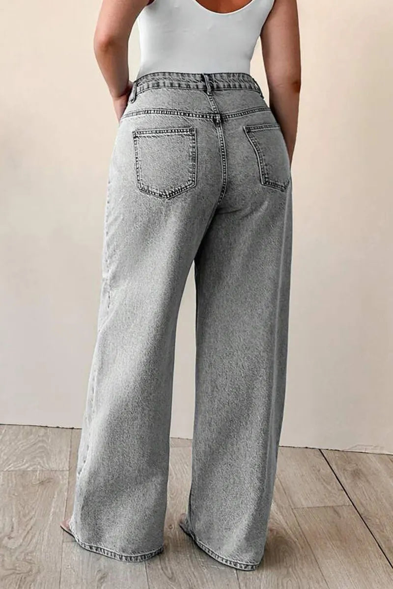 Ladies' Narrow Straight Cut Denim Jeans