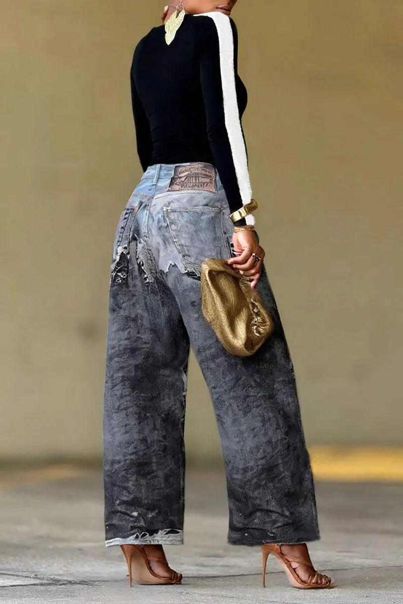 Hot Selling Women's Casual Straight Leg Jeans