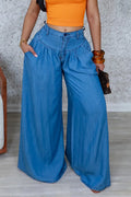 Women's Casual Loose Fit Wide Leg Jeans