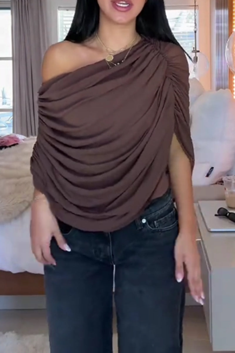 Women's Casual Pleated Top