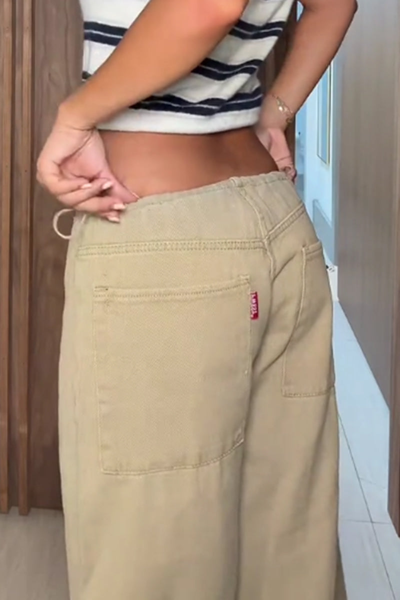 Women's Y2k Loose Fit Joggers With Waistband Free Design