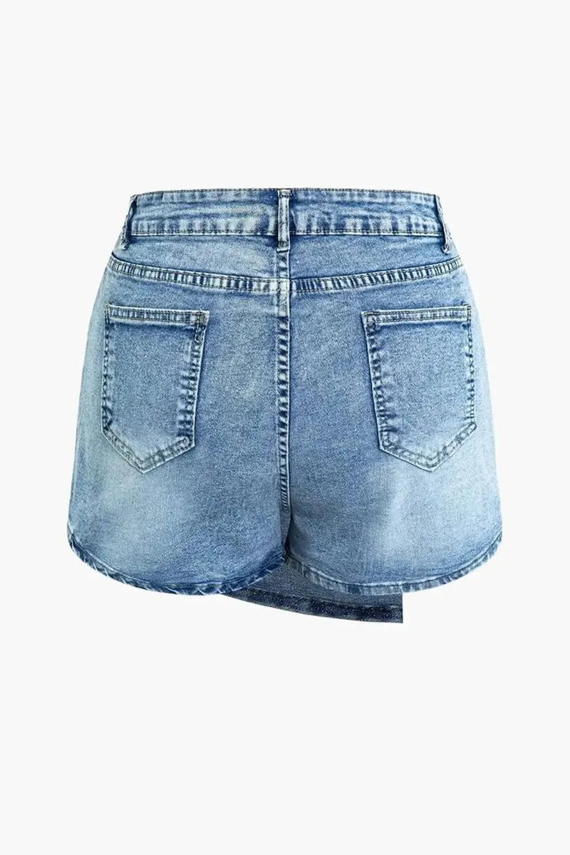 Ladies' Casual Denim Mini Skirt