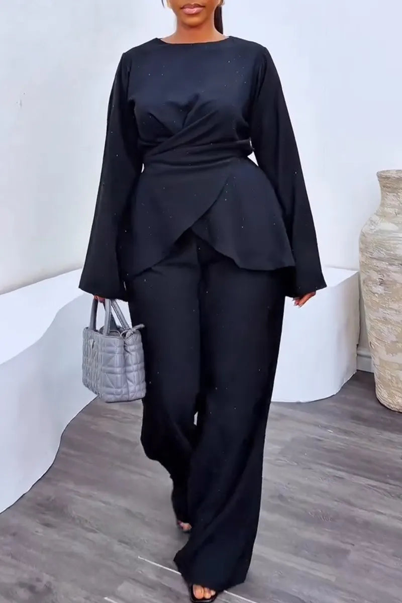 Women's Fashion Shimmer Cross-Tie Shirts or Pants