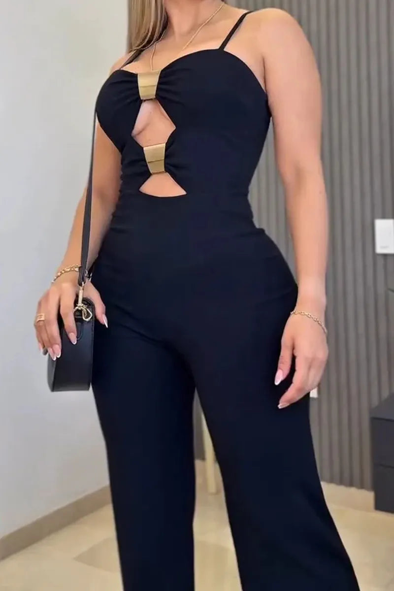 Women's Elegant Cutout Jumpsuit