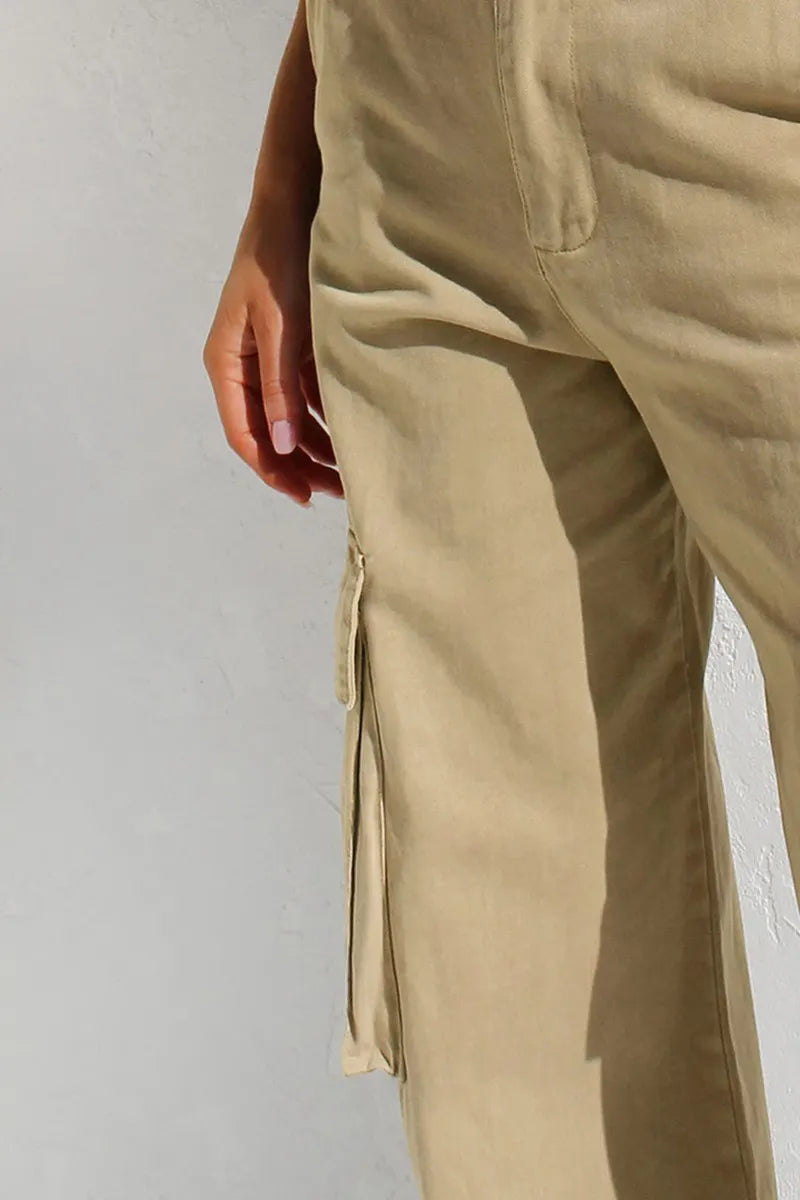 Ladies' Stylish Utility Cargo Jeans With Pockets