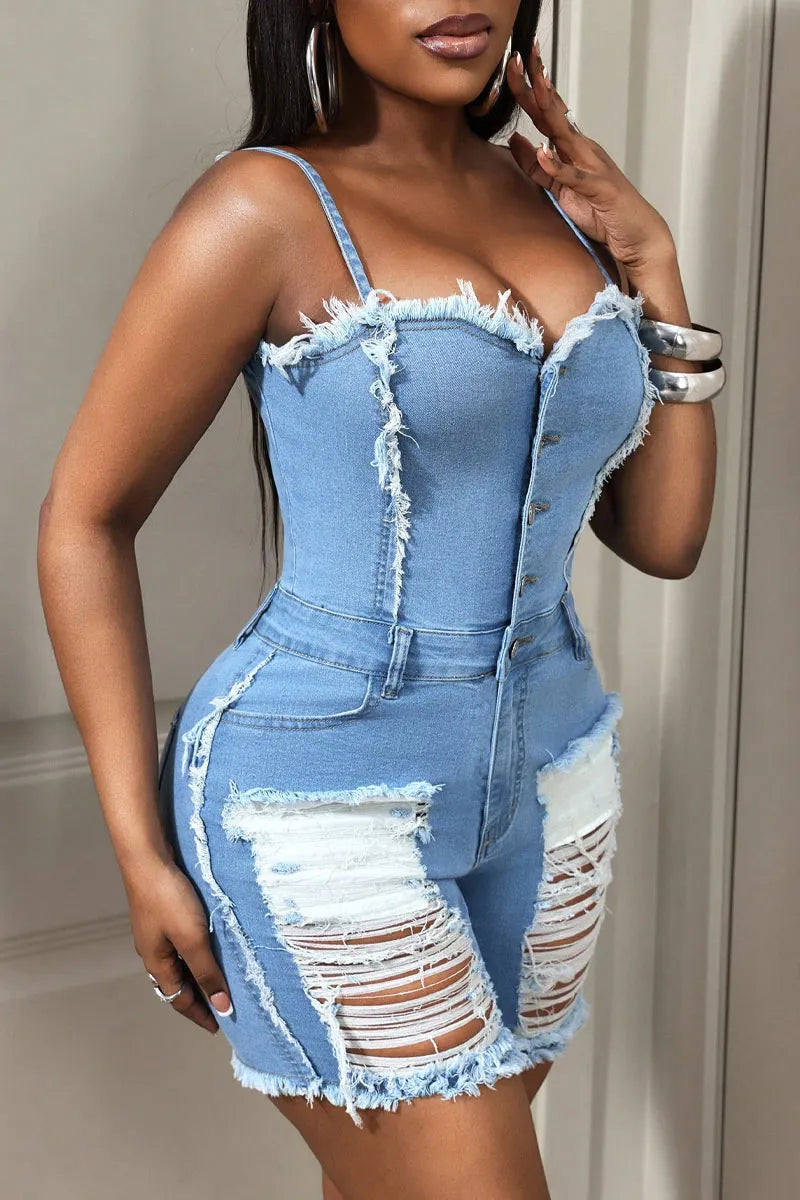 Women's Strapless Hole Bodycon Mini Dress Sexy Slim Fit