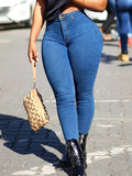 Casual High Rise Skinny Stretch Lifting Jeans