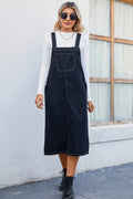 Women's Casual Denim Pinafore Dress
