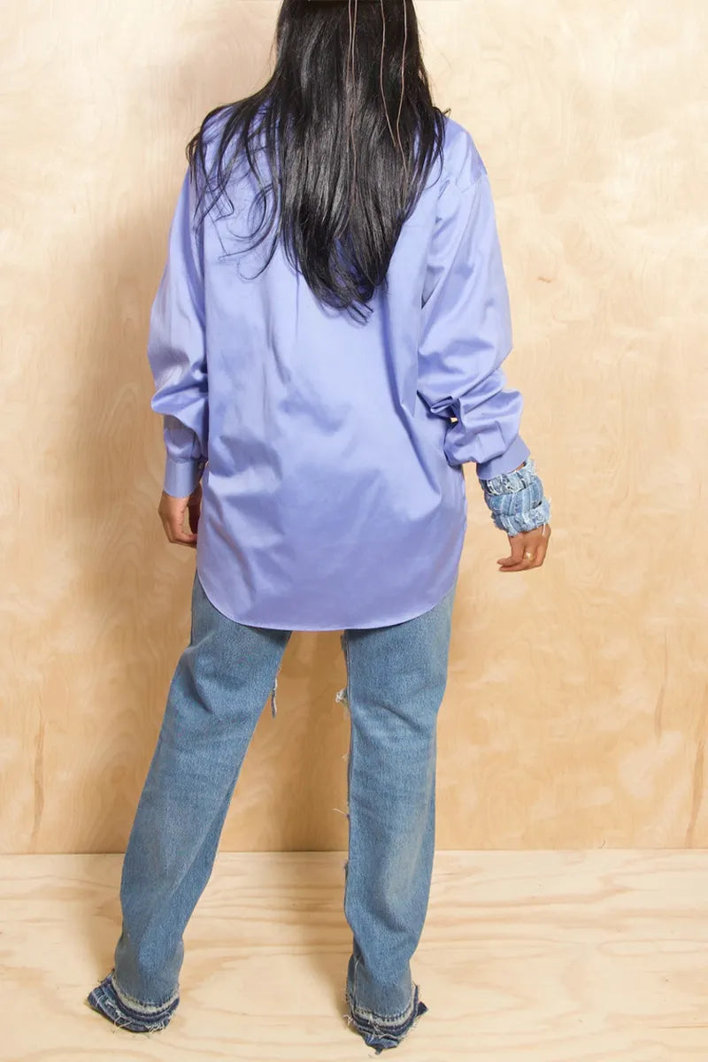 Women's Collar and Waist Design Casual Shirt