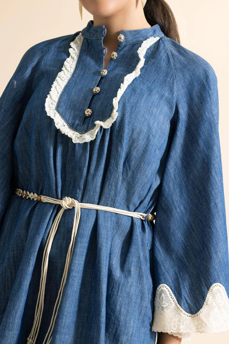 Ladies' Casual Denim Mini Dress