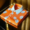 Men's Business Casual Printed Button Short Sleeve Polo Shirt
