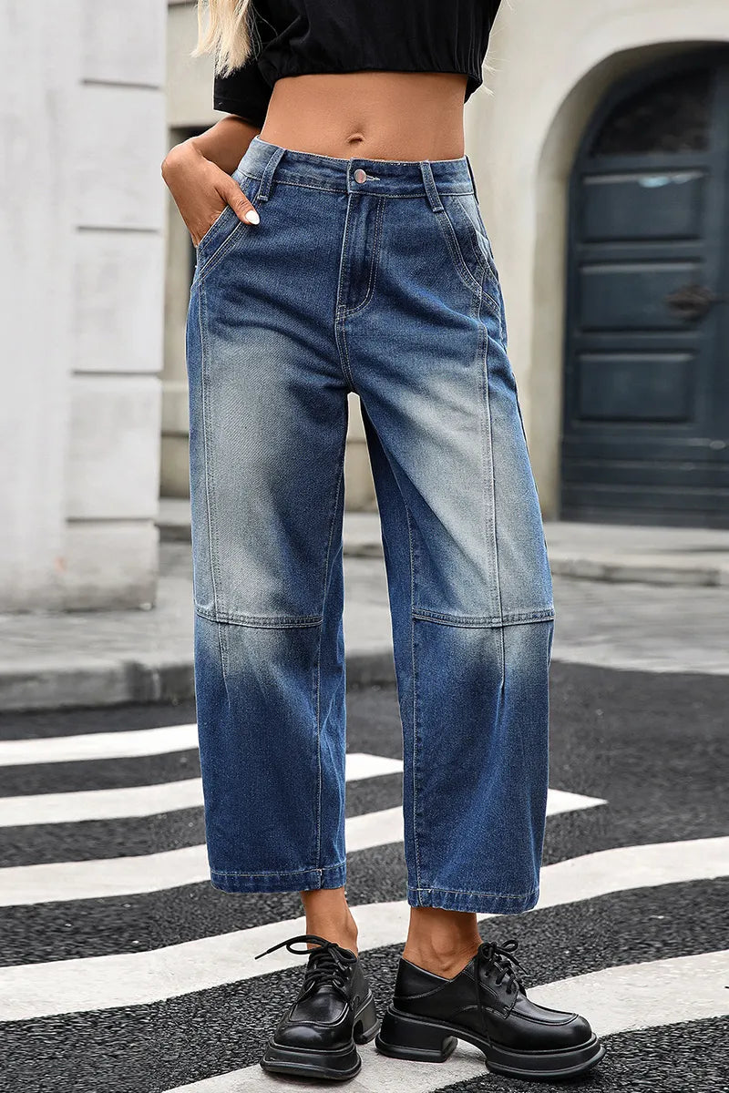 Women's High Street Vibe Straight Jeans