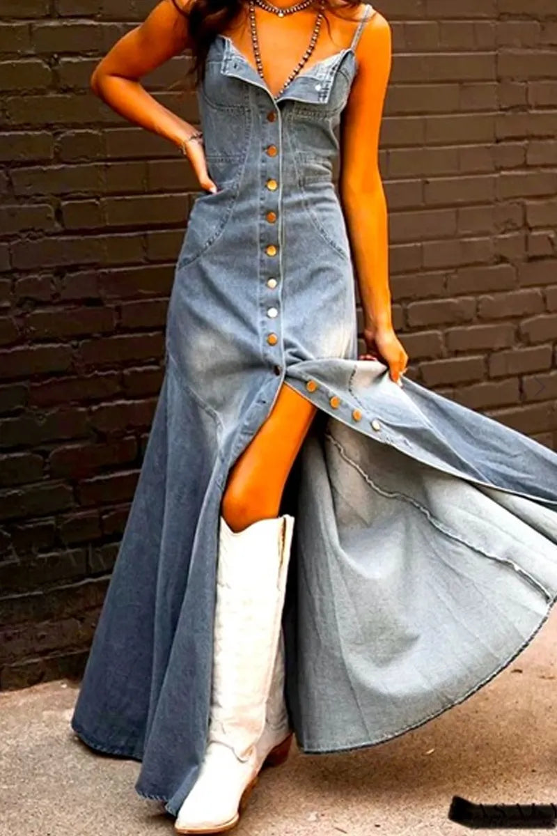 Hot Selling Women's Casual Camisole Long Dress