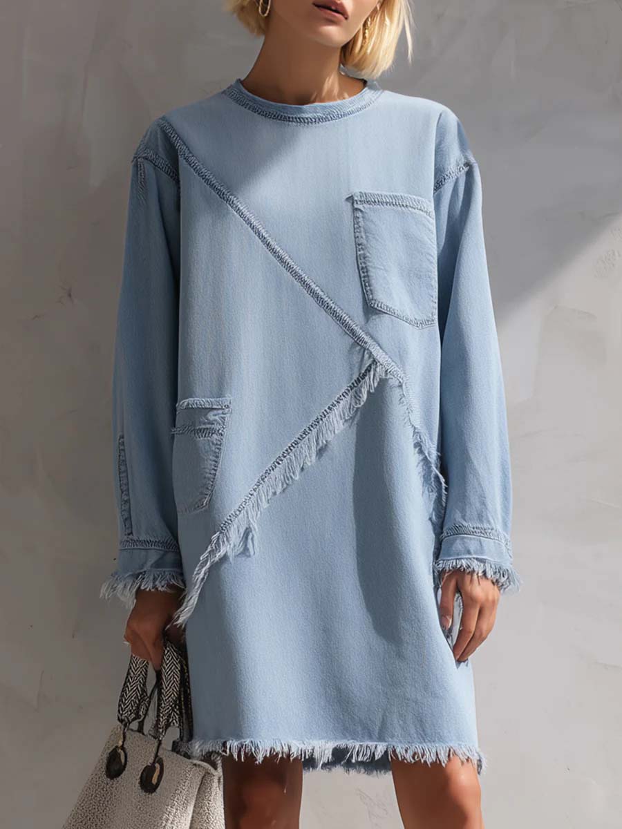 Women's Casual Vintage Denim Dress