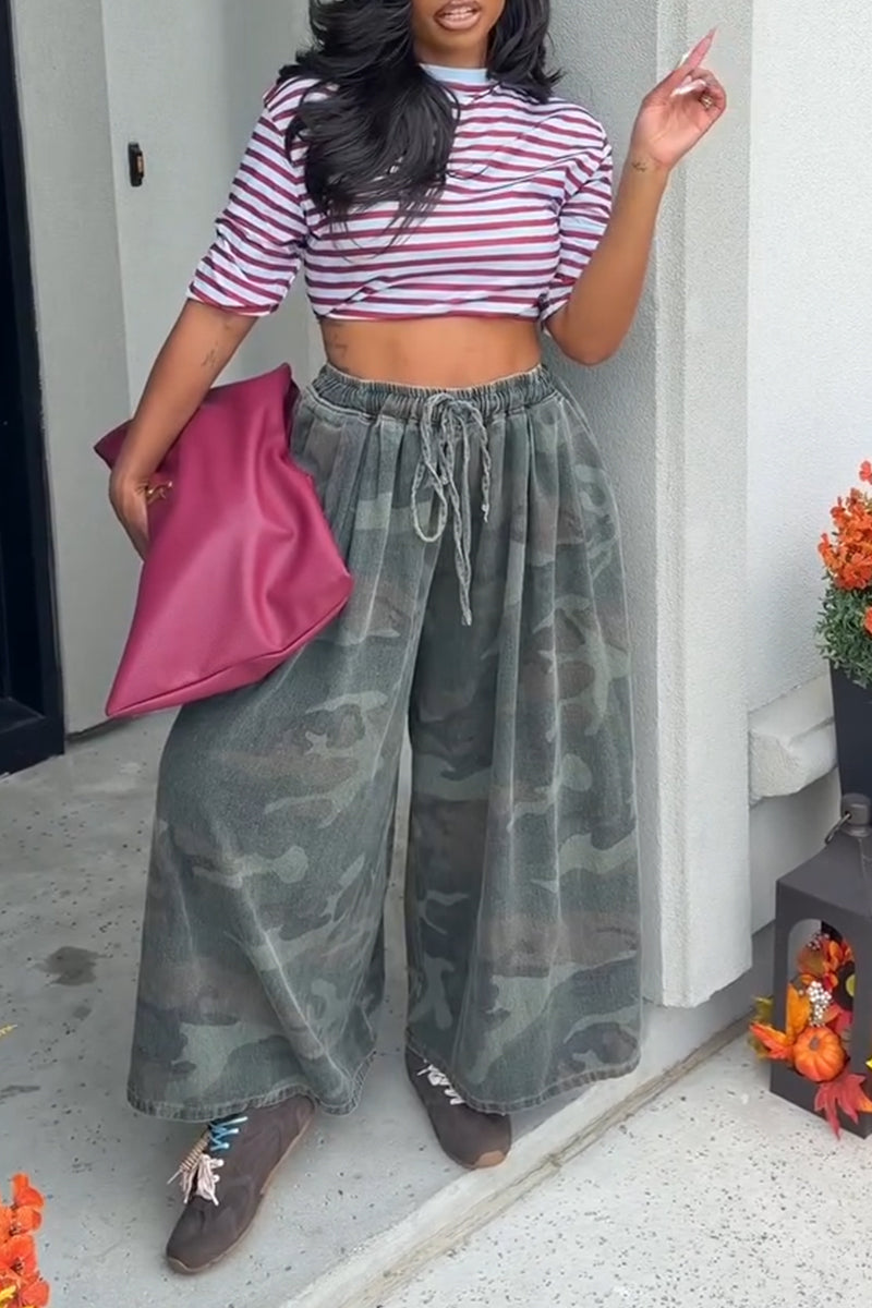 Women's Loose Casual Camouflage Pants