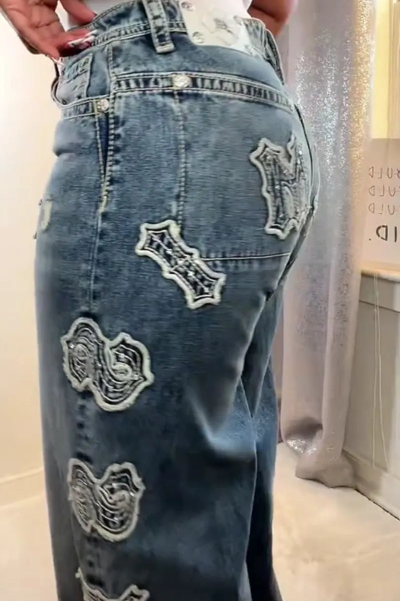 Women's Casual Wide Leg Jeans