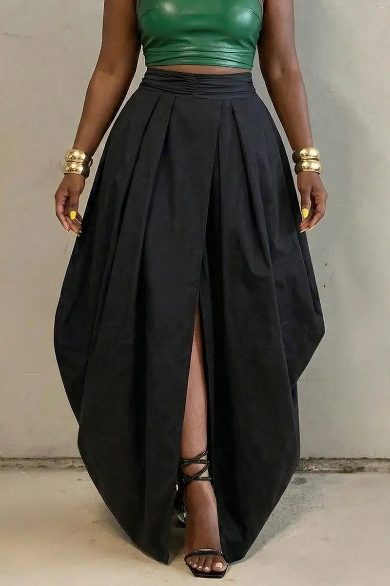 Women's Casual Slit Tulip Skirt