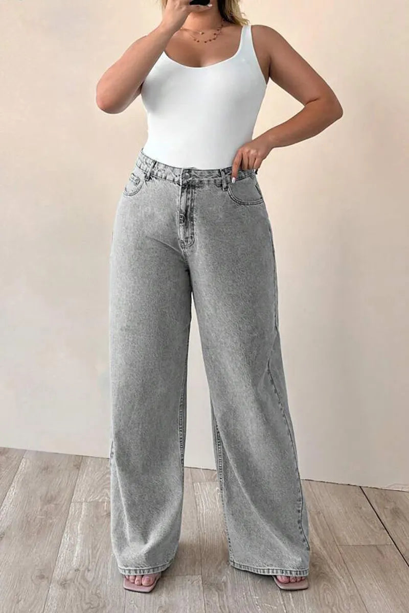 Ladies' Narrow Straight Cut Denim Jeans