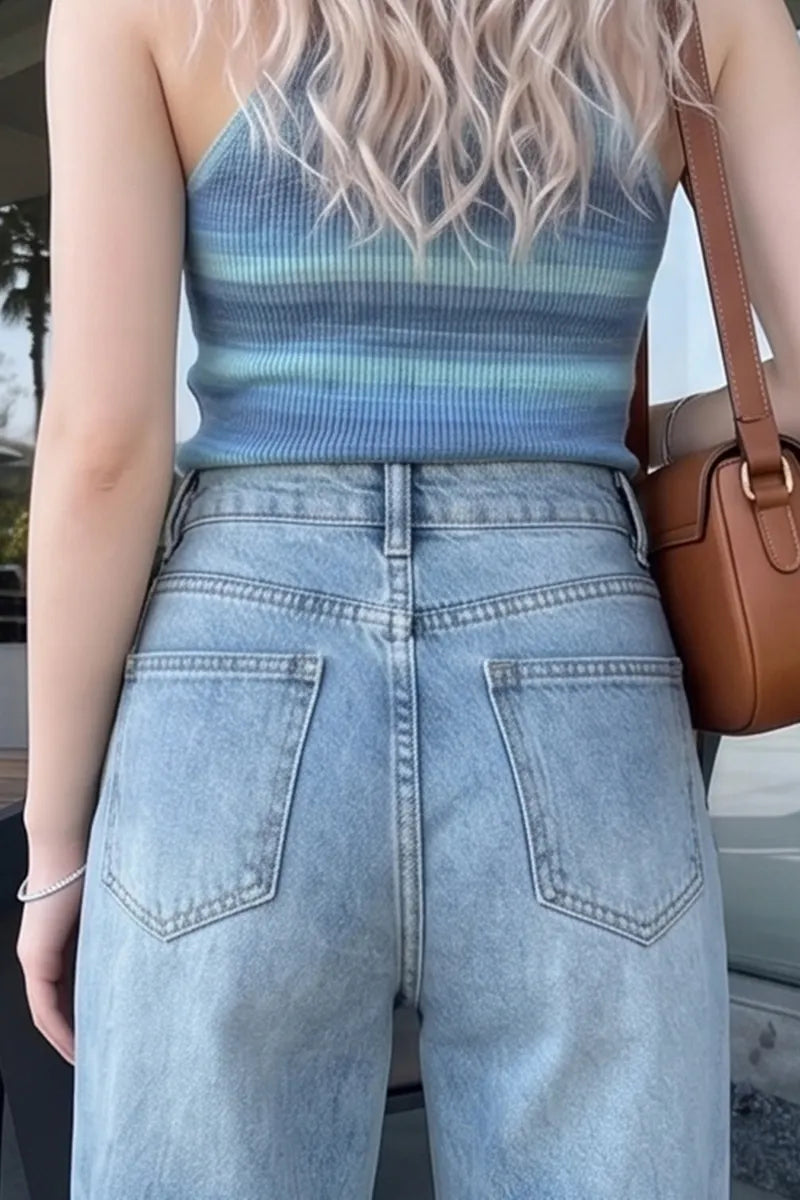 Women's Casual Wide Leg Jeans