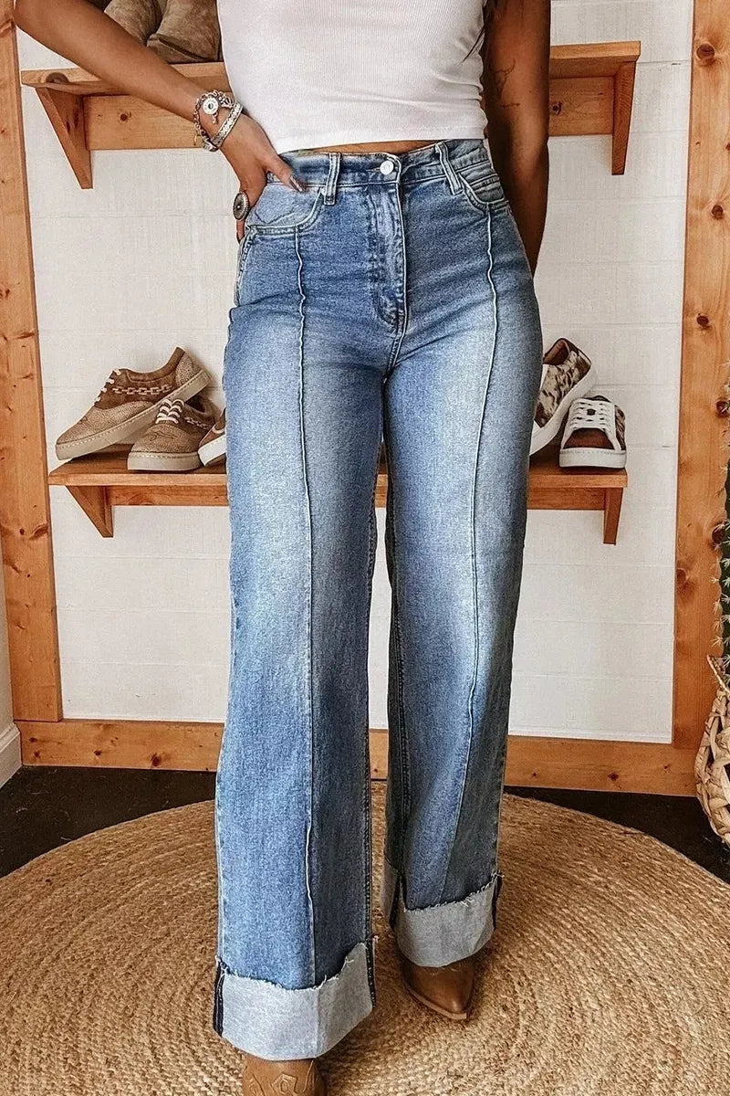 Women's Casual Wide Leg Loose Jeans