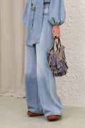 Women's Simple Casual Wide Leg Jeans