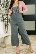 Women's Casual Drawstring Loose Denim Overalls