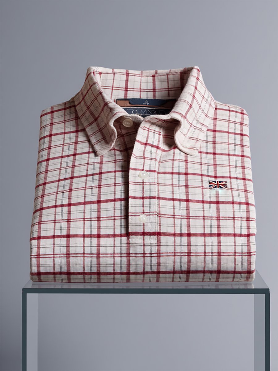 Men's Business Casual Union Jack Button Short Sleeve Polo Shirt