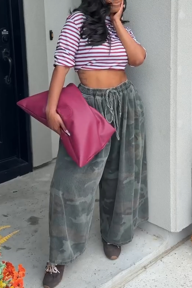 Women's Loose Casual Camouflage Pants