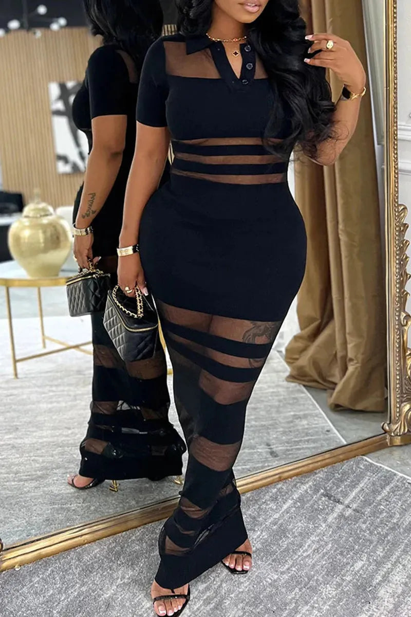 Women's Party Cutout Bodycon Maxi Dress