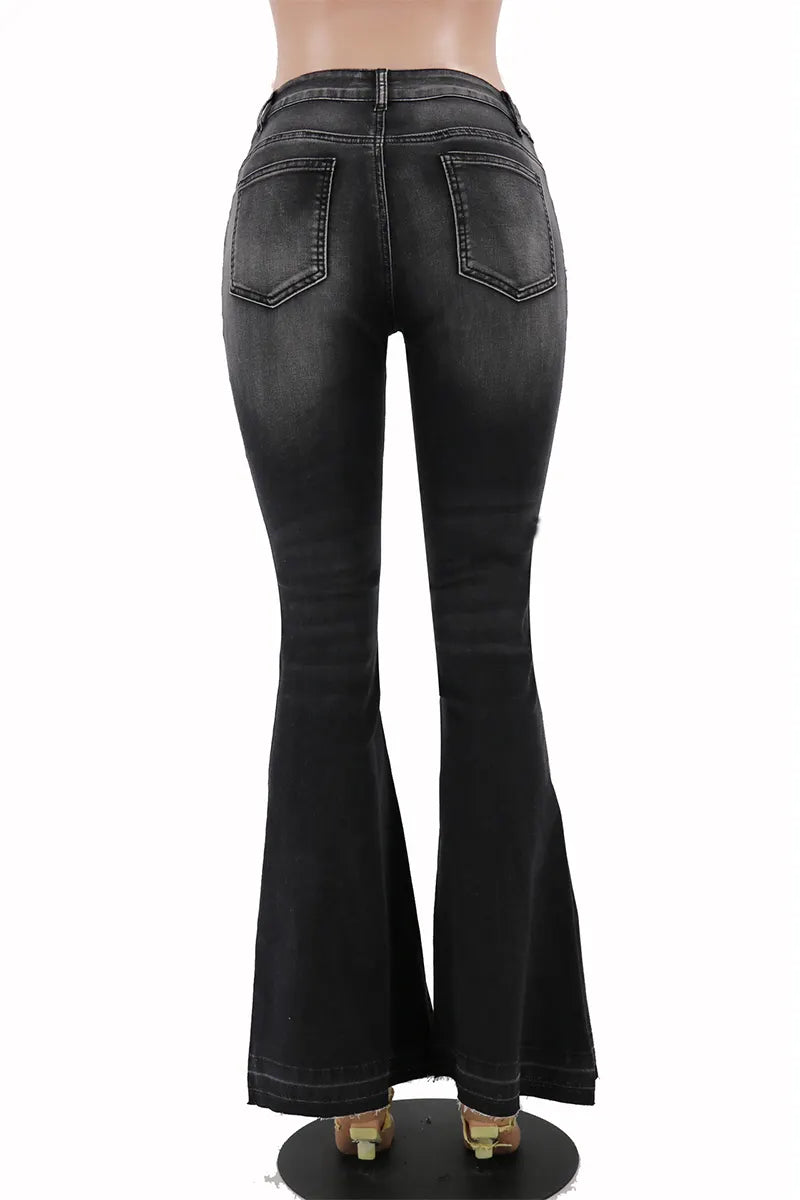 Women’s Stretch Flare Denim Pants