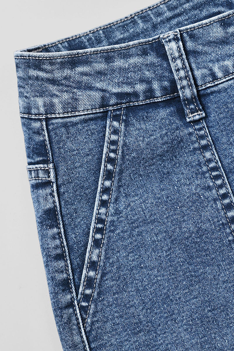 Retro French High Waisted Cropped Wide Leg Pants