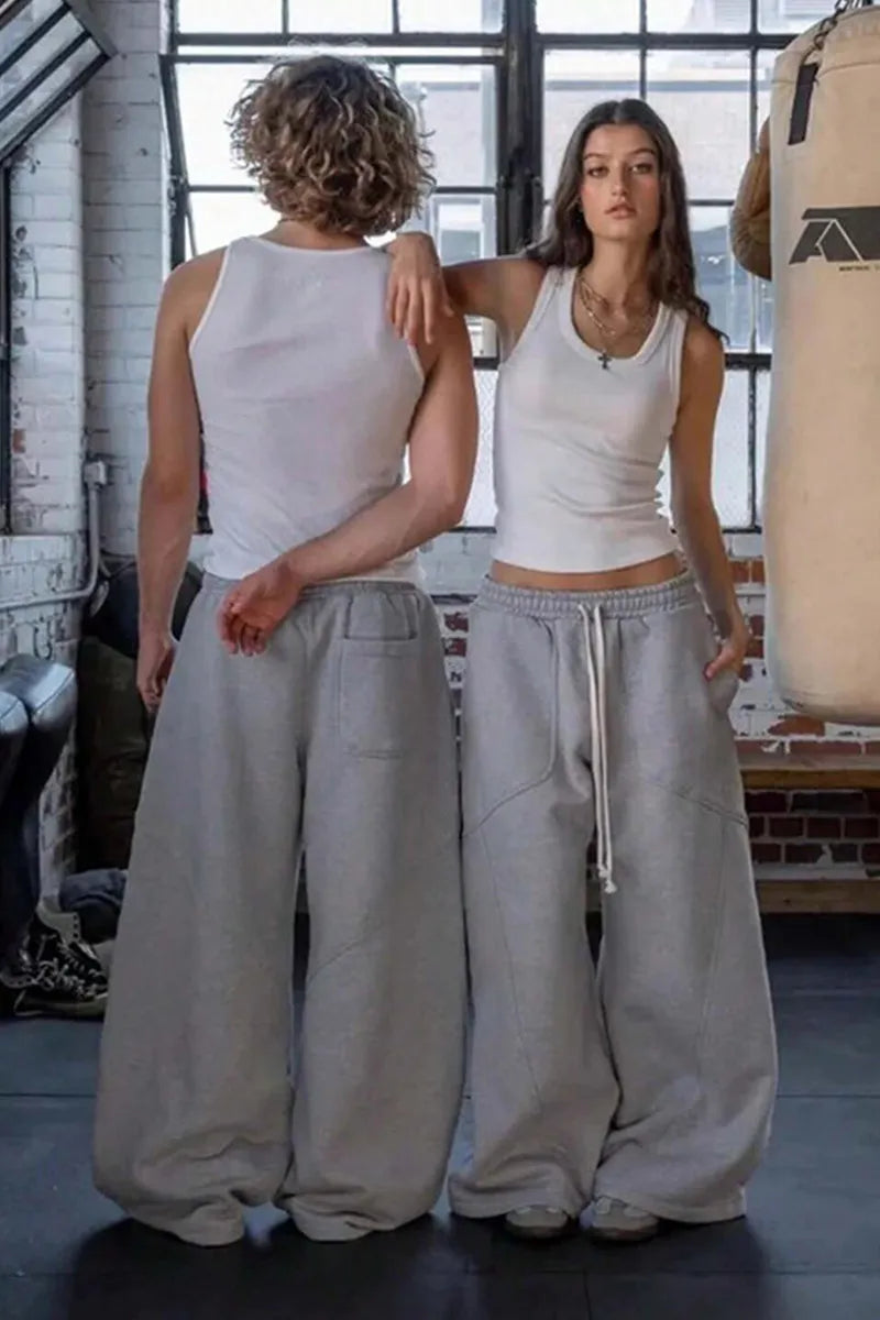 Ladies' Street Loose Wide-Leg Pants