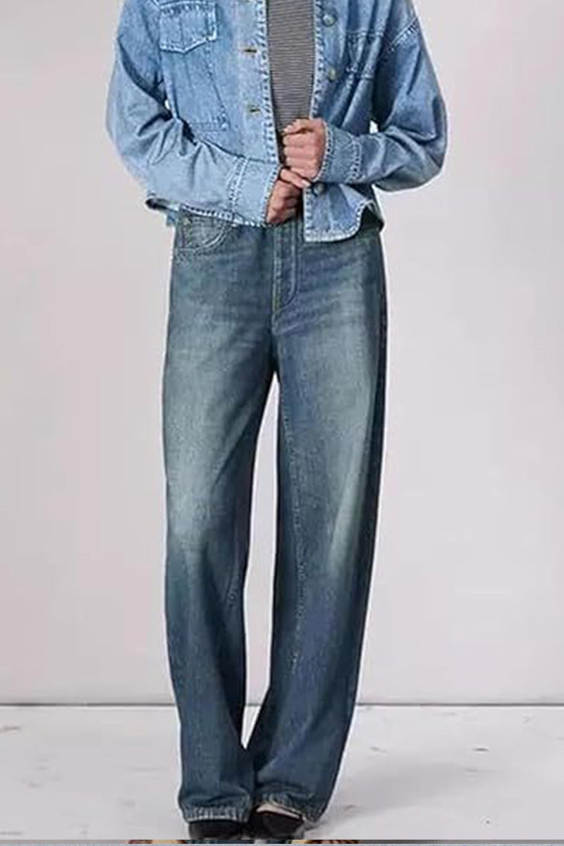 Vintage Women's Mid-Rise Floor-Skimming Jeans