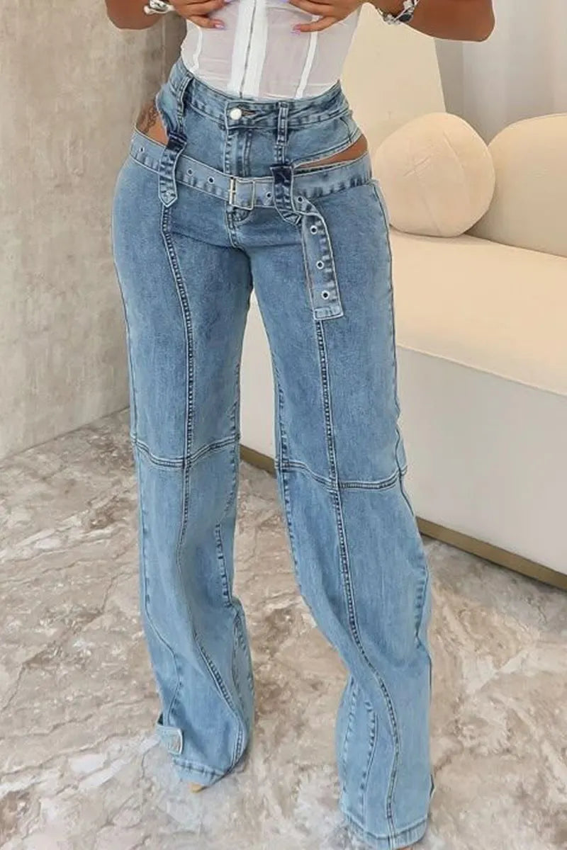 Hot Selling Women's Casual Straight Leg Jeans
