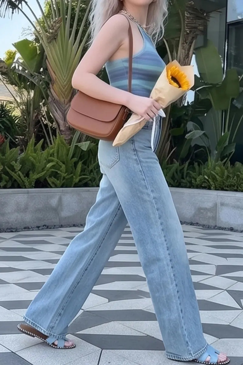 Women's Casual Wide Leg Jeans