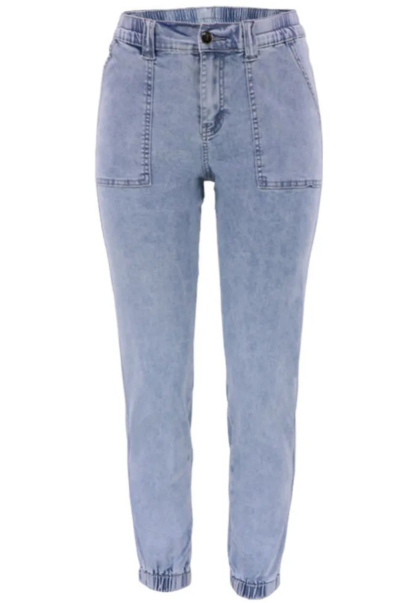 Fashionable Camouflage Versatile Elastic High Waisted Jeans
