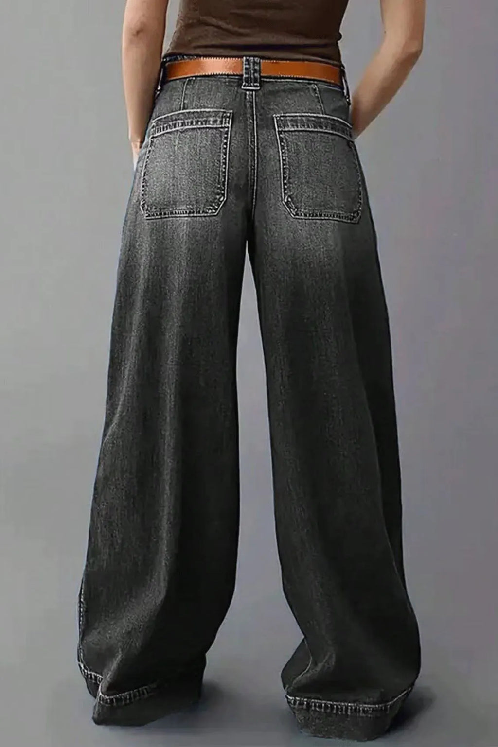 Women's Casual Straight Leg Washed Jeans