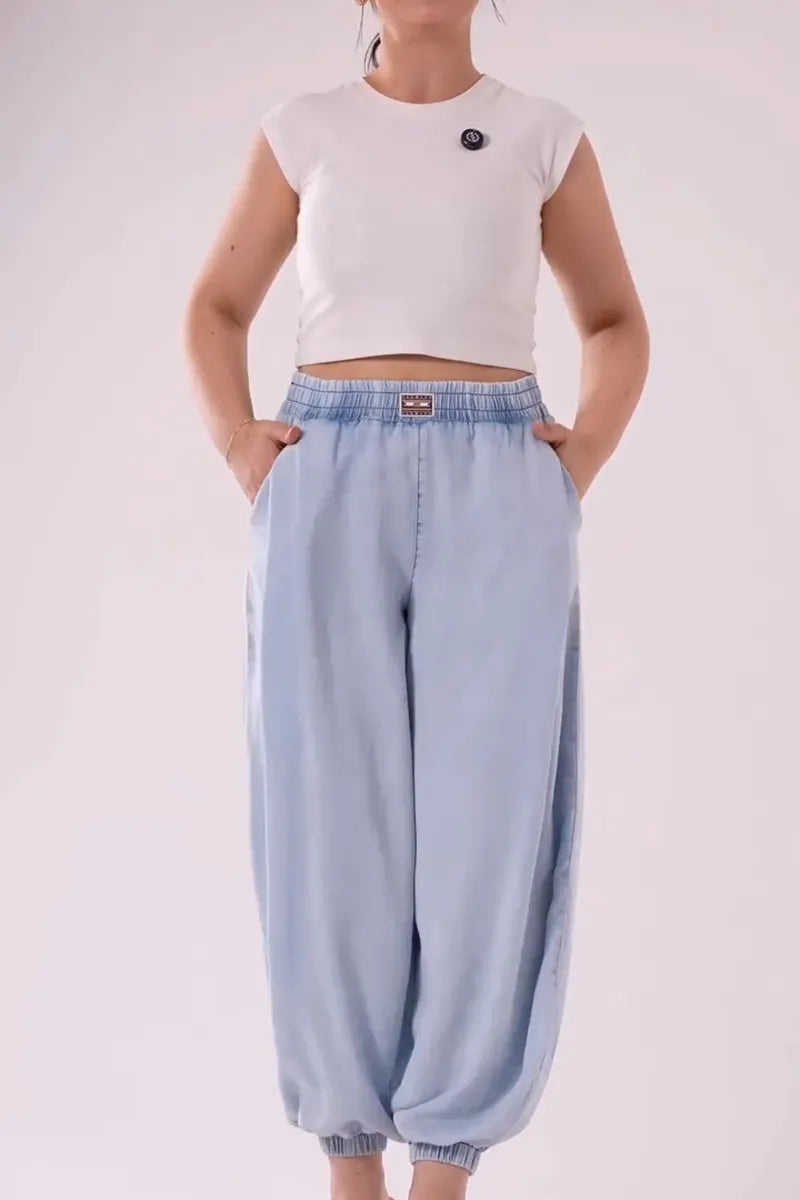 Women's Casual Comfortable Stretch Waist Jogger Jeans