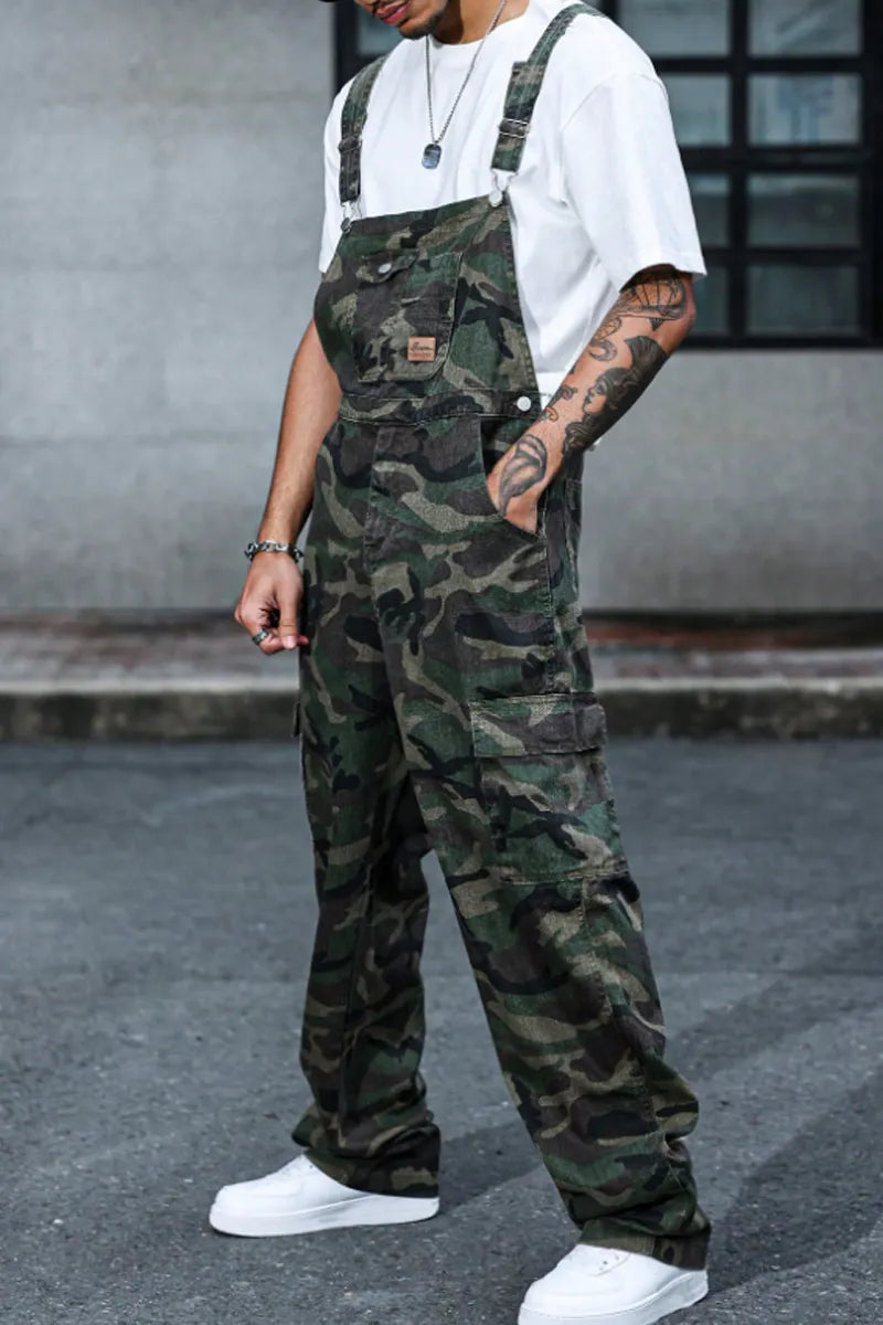 Men's hot selling casual denim jumpsuit