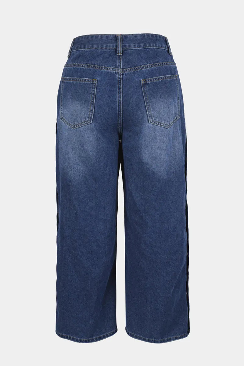 Women’s Heart Stud Denim Pants