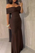 Women's Elegant Off The Shoulder Long Dress