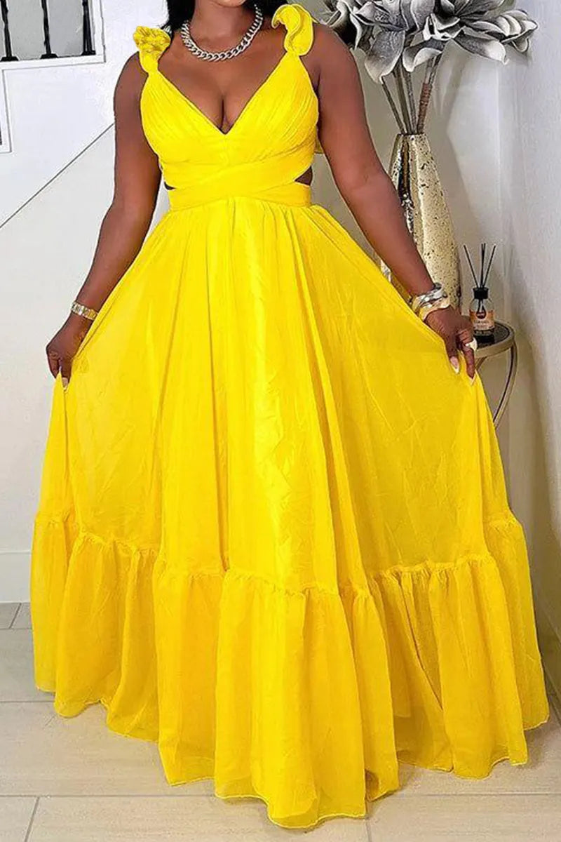 Women's Backless Long Party Dress