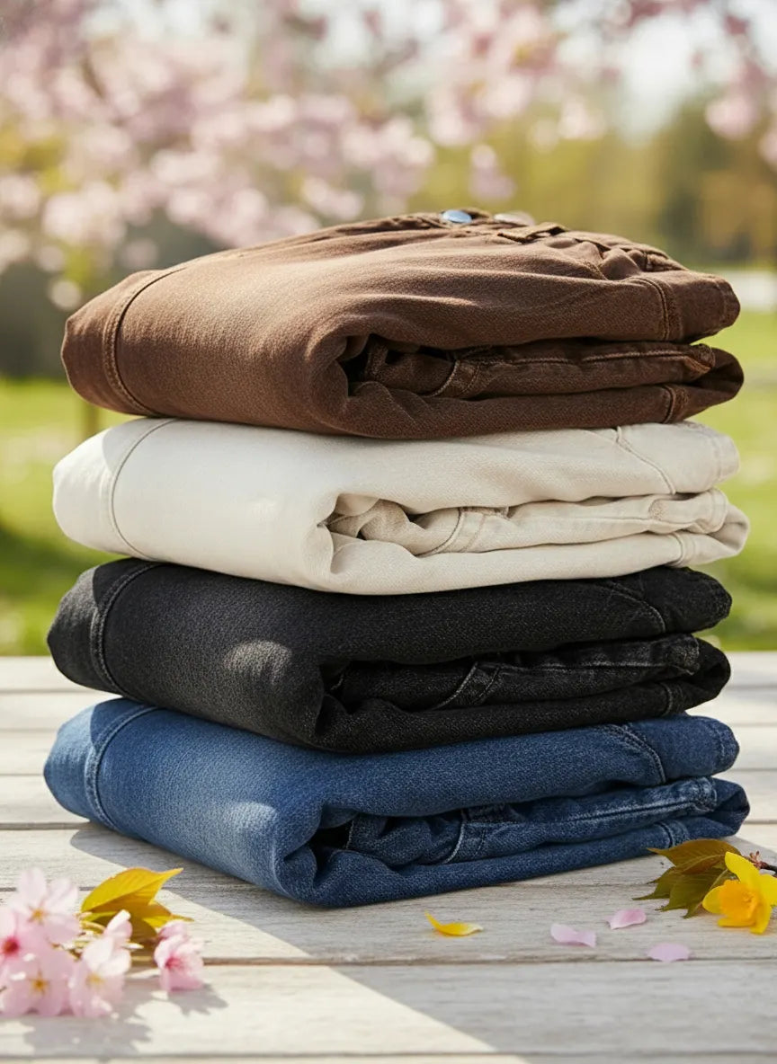 New Arrivals🔥 Women's Casual Simple Denim Cotton Pants