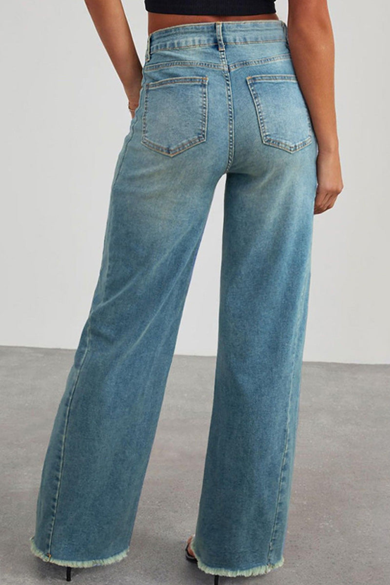 Women’s Mid-Rise Stretch Straight Jeans