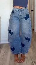 Women Love Printed Laundry Casual Jeans